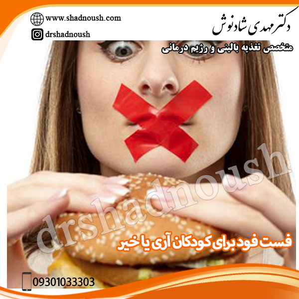 فست فود برای کودکان آری يا خير-دکتر مخدی شادنوش - shadnoush.com